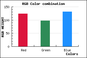 rgb background color #7C6183 mixer