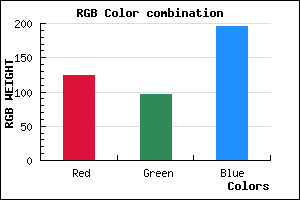 rgb background color #7C61C3 mixer