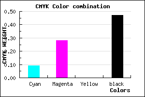 #7C6288 color CMYK mixer
