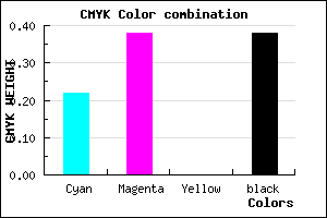 #7C629E color CMYK mixer