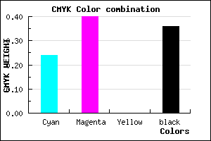 #7C62A4 color CMYK mixer