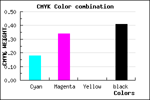 #7C6397 color CMYK mixer