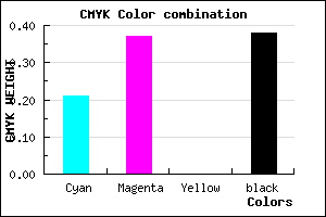 #7C639D color CMYK mixer