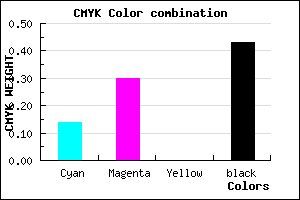 #7D6591 color CMYK mixer