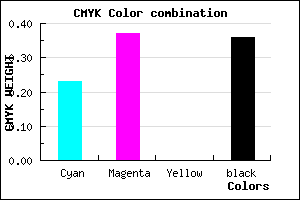 #7D66A2 color CMYK mixer