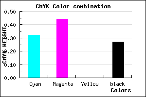 #7D67B9 color CMYK mixer