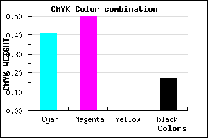 #7D69D3 color CMYK mixer
