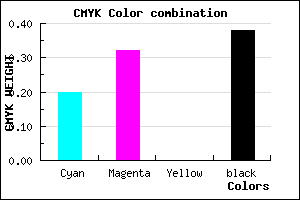 #7D6B9D color CMYK mixer