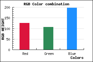rgb background color #7D6BC5 mixer