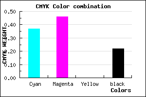 #7D6BC7 color CMYK mixer