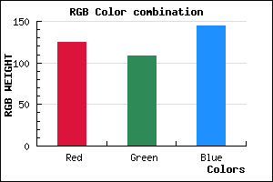 rgb background color #7D6C90 mixer