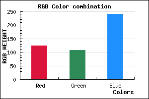 rgb background color #7D6CF0 mixer