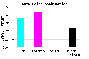 #7D6DC3 color CMYK mixer
