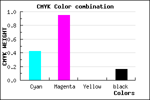 #7D0BD7 color CMYK mixer