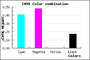 #7D6ED4 color CMYK mixer