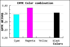 #7D6FAF color CMYK mixer