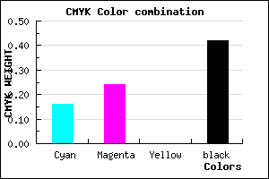 #7D7195 color CMYK mixer