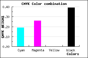 #7D739B color CMYK mixer