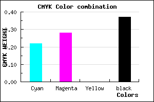 #7D74A0 color CMYK mixer