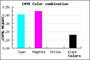 #7D75D5 color CMYK mixer