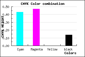 #7D75DB color CMYK mixer