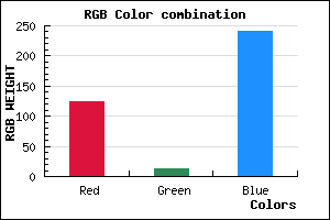 rgb background color #7D0CF0 mixer