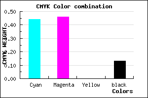 #7D78DE color CMYK mixer
