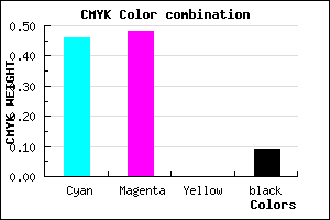 #7D78E8 color CMYK mixer