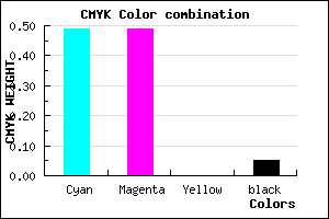 #7D7BF3 color CMYK mixer