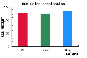 rgb background color #7D7C84 mixer