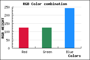 rgb background color #7D7CF2 mixer