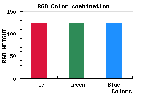rgb background color #7D7D7D mixer