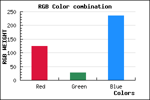 rgb background color #7D1BEB mixer