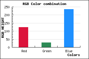 rgb background color #7D1DEB mixer