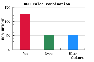 rgb background color #7D3535 mixer