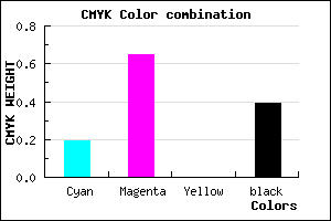 #7D369B color CMYK mixer