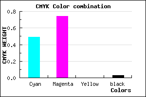 #7D3FF7 color CMYK mixer