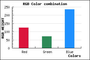 rgb background color #7D48EC mixer