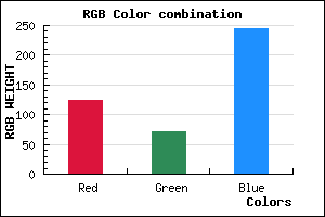 rgb background color #7D48F5 mixer