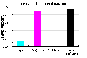 #7D4A86 color CMYK mixer