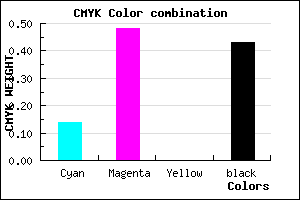 #7D4B91 color CMYK mixer