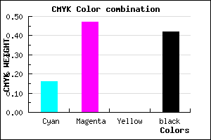 #7D4F95 color CMYK mixer