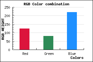 rgb background color #7D50DC mixer