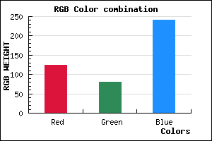 rgb background color #7D51F1 mixer