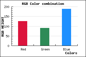 rgb background color #7D5ABD mixer