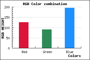 rgb background color #7D5BC3 mixer