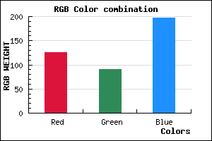 rgb background color #7D5BC5 mixer