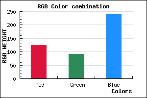rgb background color #7D5CF0 mixer