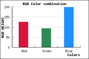 rgb background color #7D5DC7 mixer
