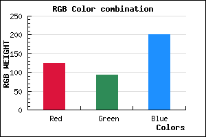 rgb background color #7D5DC9 mixer